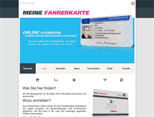 Tablet Screenshot of meinefahrerkarte.de